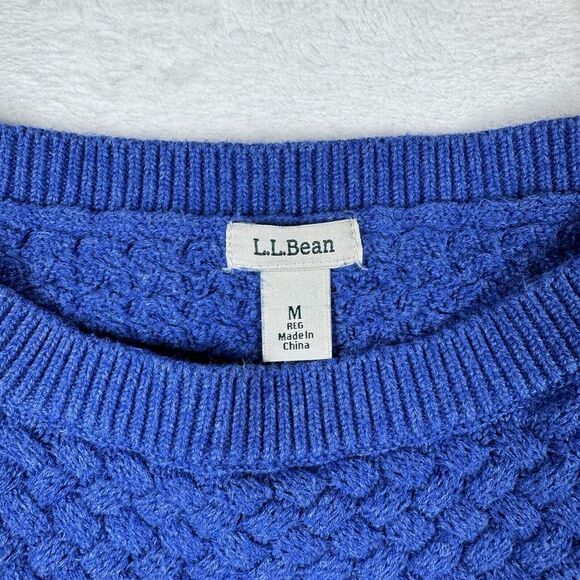 vintage L.L. Bean Sweater Women's Medium Heavy Knit Fisherman - Picture 5 of 13